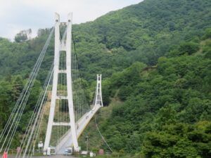 上野村最大の観光名所「上野スカイブリッジ」